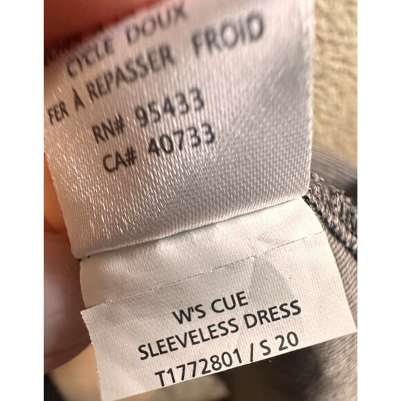 Toad&Co Black Sleeveless V-Neck Cue Wrap Knee Length Dress Sz S Travel Casual - Picture 9 of 16